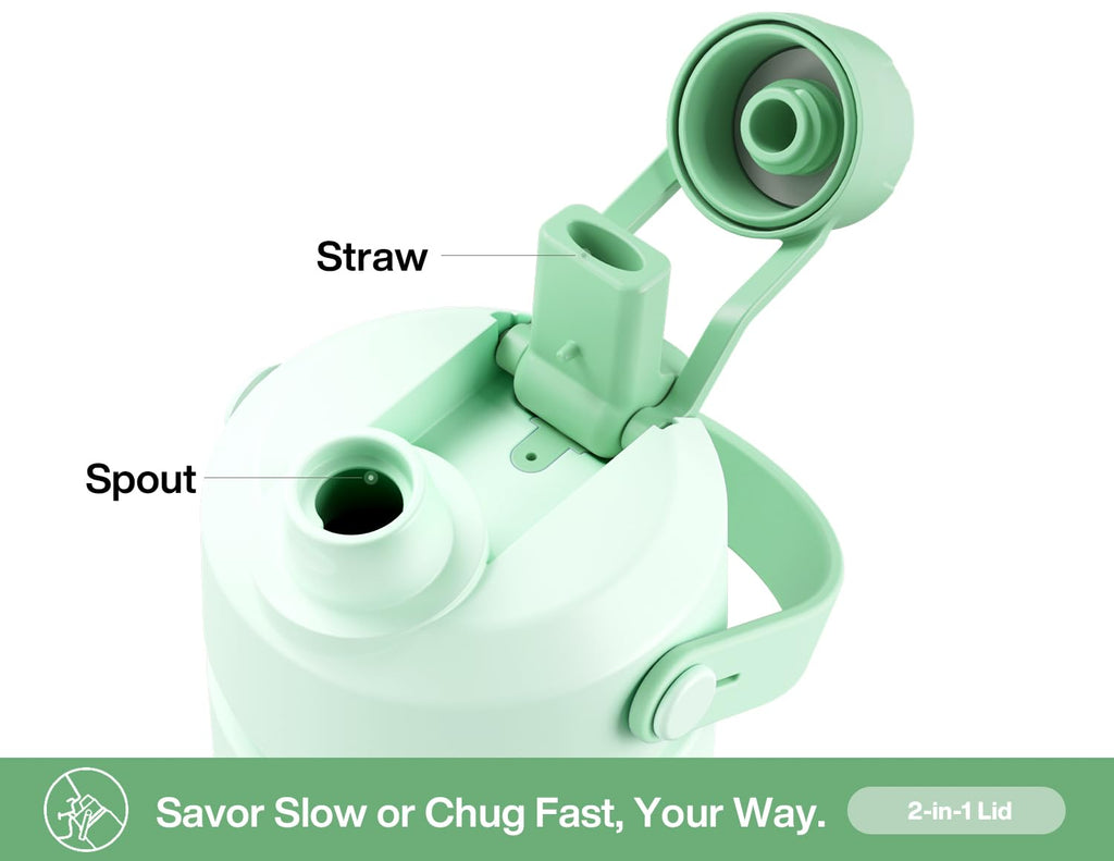 ChillKnight 26oz: Dual-Lid Leak-Proof Bottle - Water Bottles by Handbags Specialist Headquarter | Available at Handbags Specialist Headquarter