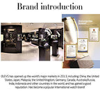 OLEVS Luxe: Men's Golden Dial Quartz Business Watch