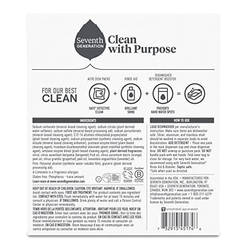 SeventhGen Citrus Sparkle Dishwasher Tabs Duo Pack -  by Handbags Specialist Headquarter | Available at Handbags Specialist Headquarter