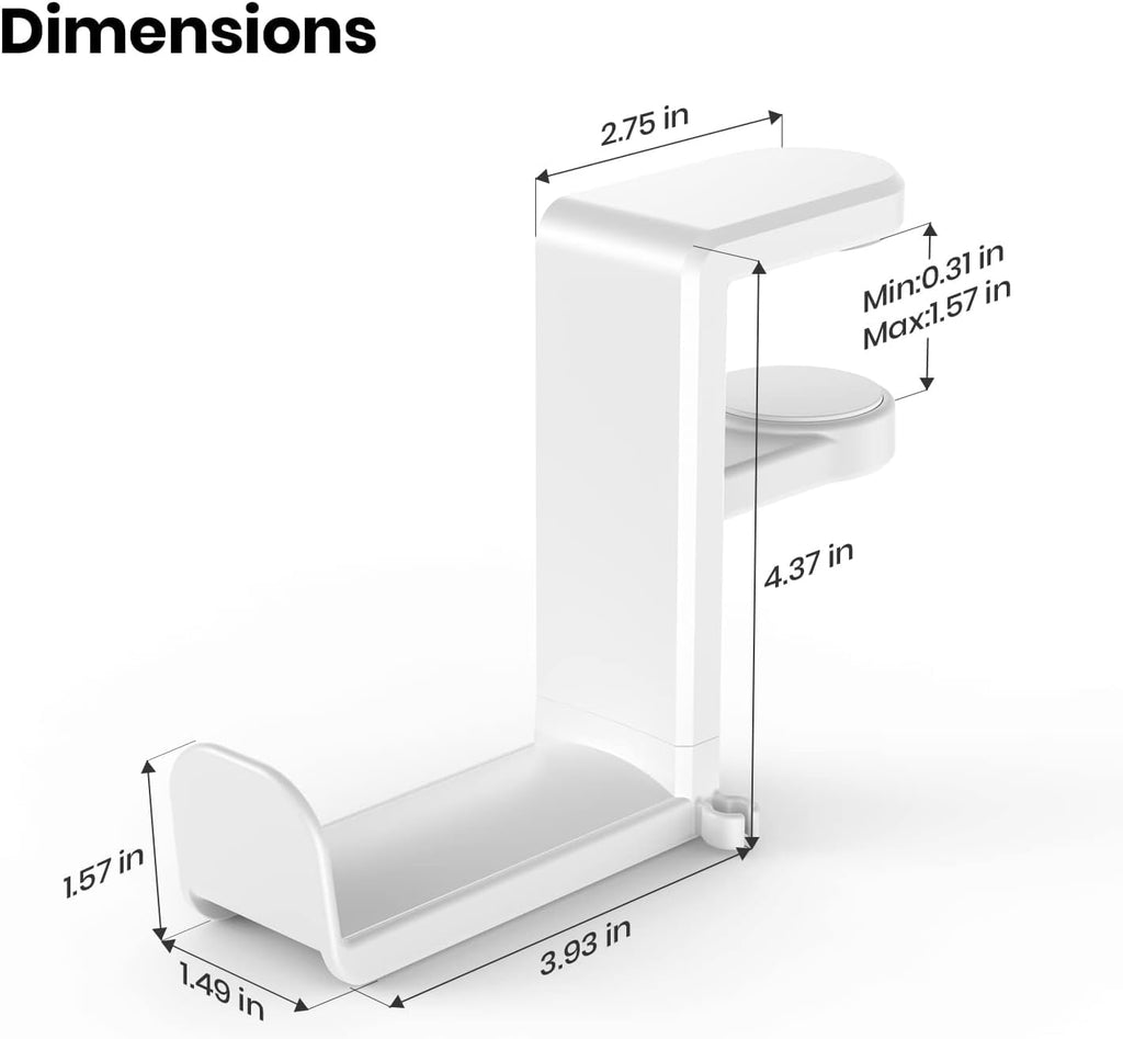 EURPMASK 360° Rotating Headphone Stand & Organizer - Gaming Accessories by Handbags Specialist Headquarter | Available at Handbags Specialist Headquarter