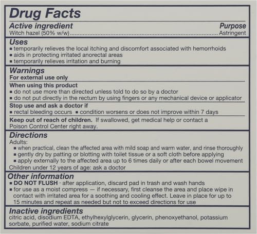 Soothing Witch Hazel Pads for Sensitive Relief, 100 Count - Health Care by Handbags Specialist Headquarter | Available at Handbags Specialist Headquarter