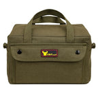 Waxed Canvas Military Duffle Bag, Olive Green