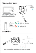 NUBWO G06 Dual Wireless Gaming Headset - Gaming Accessories by Handbags Specialist Headquarter | Available at Handbags Specialist Headquarter