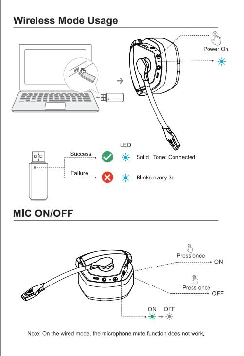 NUBWO G06 Dual Wireless Gaming Headset - Gaming Accessories by Handbags Specialist Headquarter | Available at Handbags Specialist Headquarter