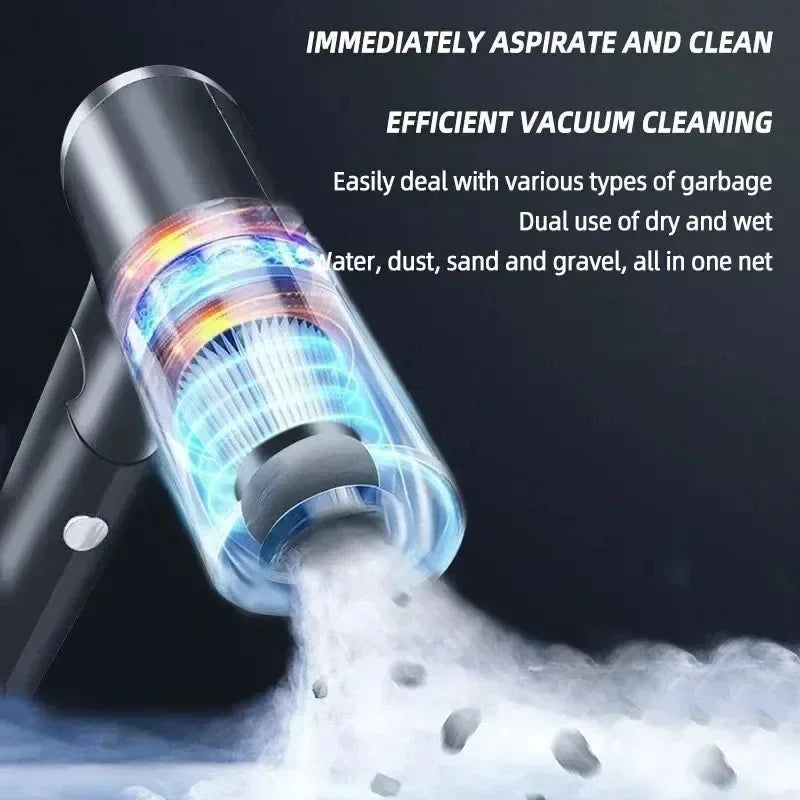 Portable Wireless Car Vacuum Cleaner Wireless Vacuum Cleaner Dual Use for Home and Car 120W High Power Powerful Vacuum Cleaner -  by Stone's Store | Available at Handbags Specialist Headquarter