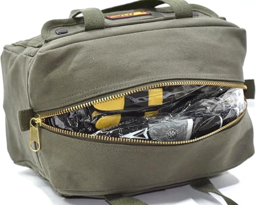 Waxed Canvas Military Duffle Bag, Olive Green