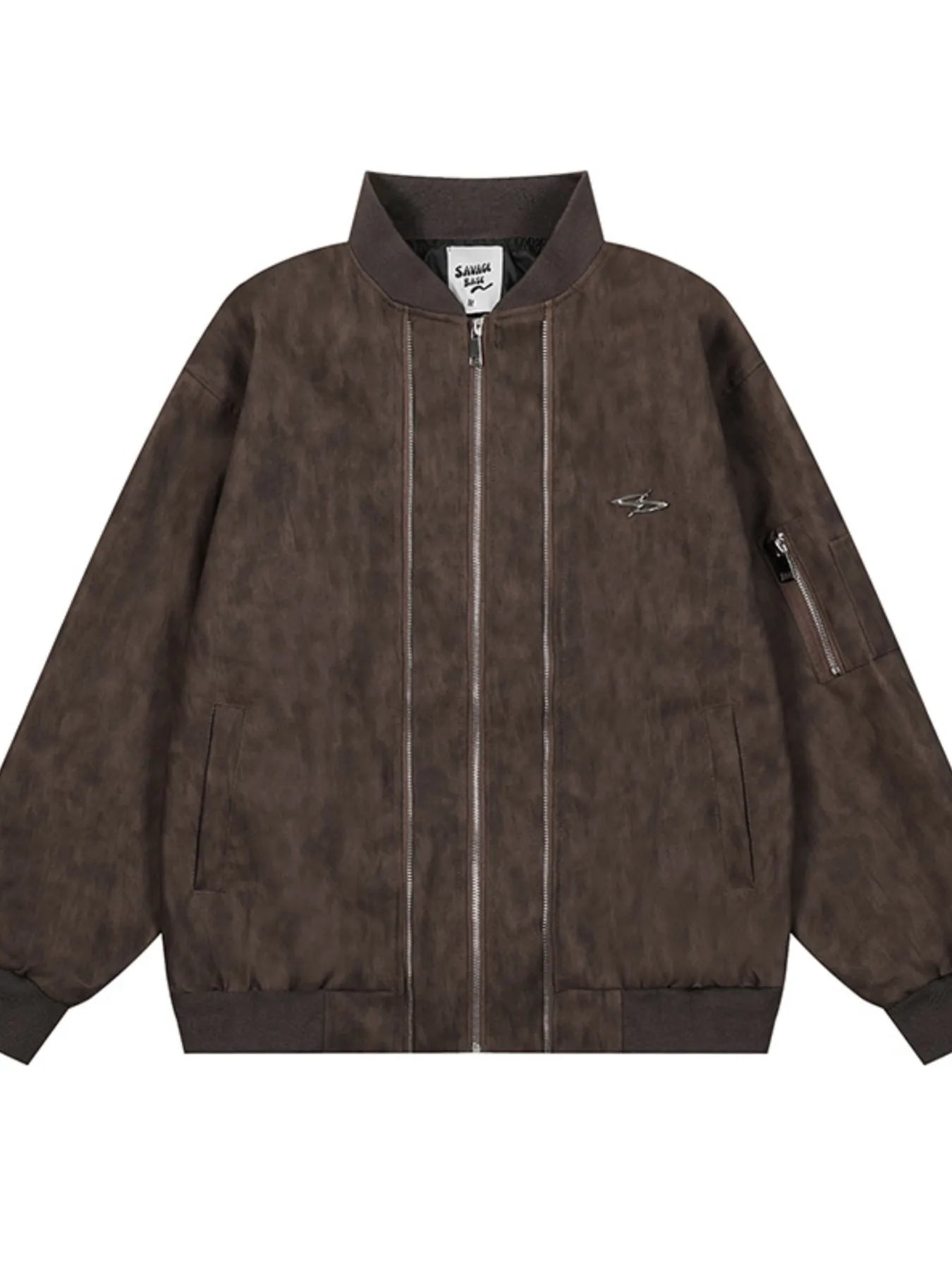 Men's Zip Up Long Sleeve Jacket - Men's jackets by Trendsi | Available at Handbags Specialist Headquarter