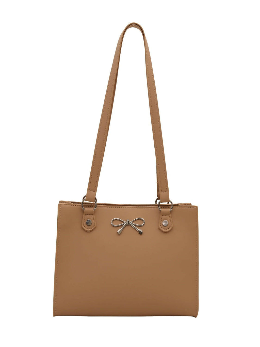 Bow PU Leather Shoulder Bag - Shoulder Bags by Trendsi | Available at Handbags Specialist Headquarter