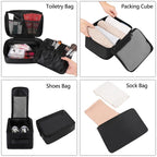 TravelMate 8-Piece Packing Cubes - Luggage Travel Bags by Handbags Specialist Headquarter | Available at Handbags Specialist Headquarter