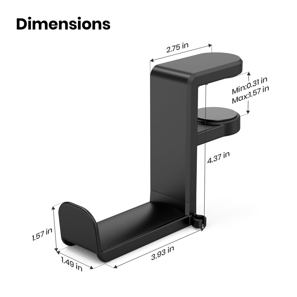 EURPMASK 360° Rotating Headphone Stand & Organizer - Gaming Accessories by Handbags Specialist Headquarter | Available at Handbags Specialist Headquarter