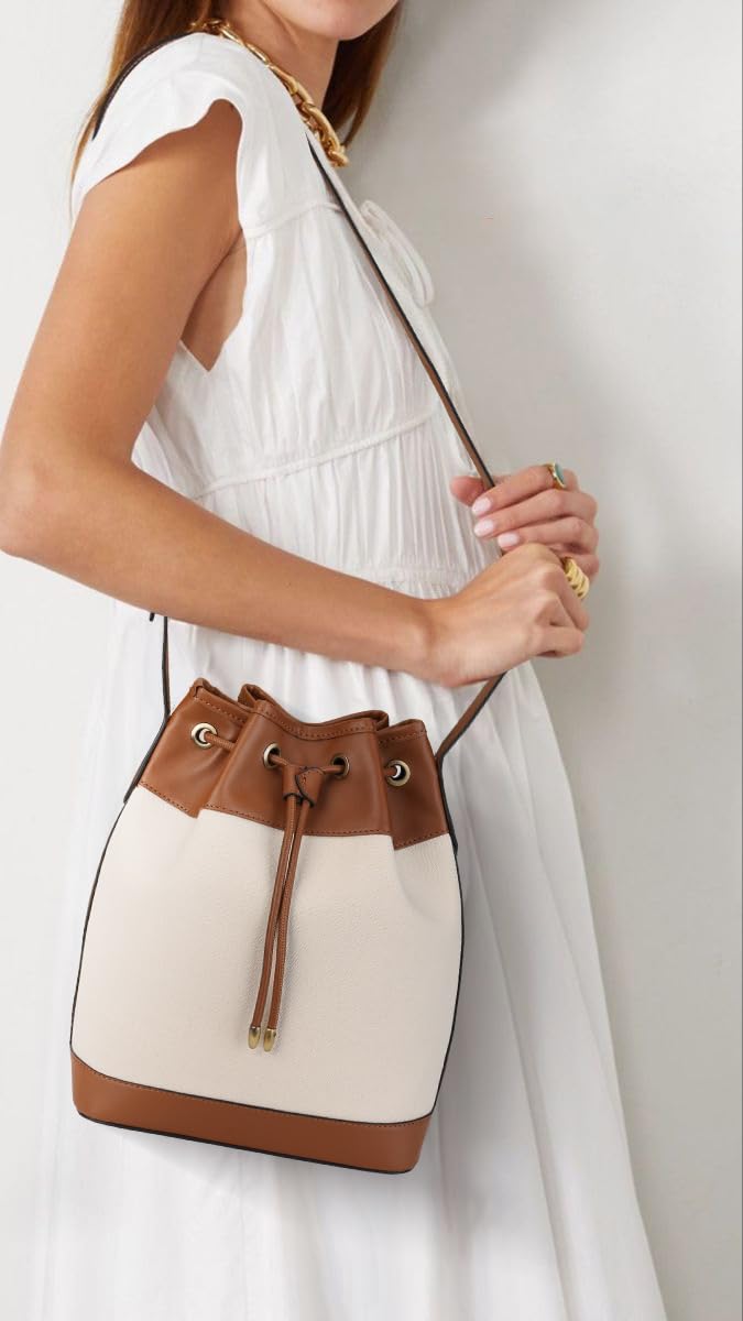 AFKOMST Chic Leather Bucket & Crossbody Bag Set -  by Handbags Specialist Headquarter | Available at Handbags Specialist Headquarter