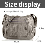 ELDA Chic Crossbody: Soft PU Leather Multi-Pocket Bag - Handbags by Handbags Specialist Headquarter | Available at Handbags Specialist Headquarter