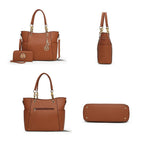 MKF Collection Vegan Leather Tote & Wallet Set