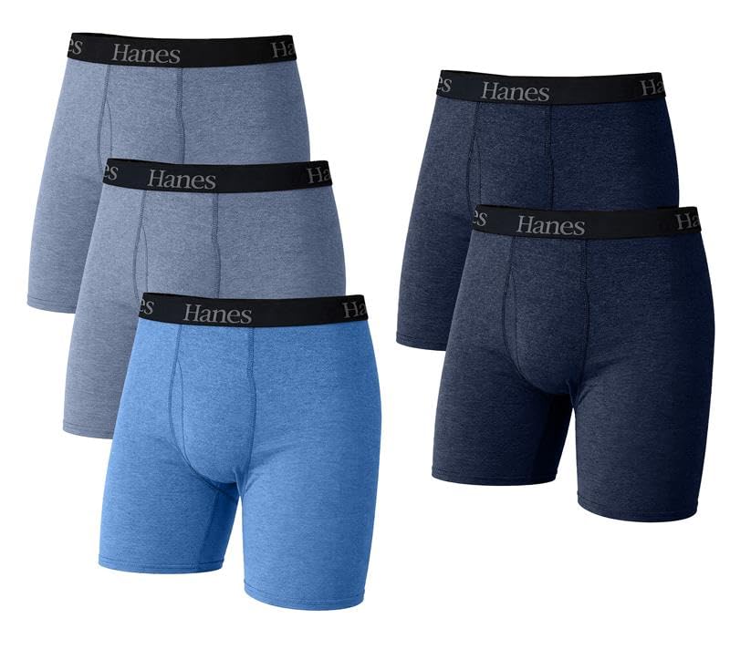 Hanes Men's Boxer Briefs Pack - Cool & Breathable