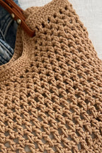 Openwork Woven Tote Bag - Tote Bag by Trendsi | Available at Handbags Specialist Headquarter