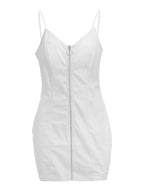 Full Size Zip-Front Bodycon Mini Dress Plus Size - Maxi Dress by Trendsi | Available at Handbags Specialist Headquarter