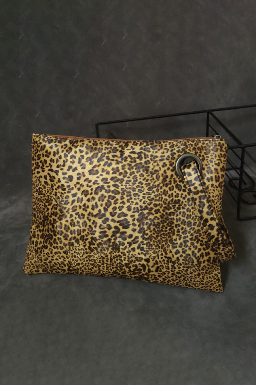 Leopard PU Leather Clutch - handbags by Trendsi | Available at Handbags Specialist Headquarter