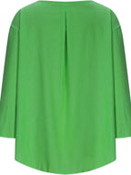 Full Size Round Neck Relaxed Fit Blouse Plus Size - Tops by Trendsi | Available at Handbags Specialist Headquarter