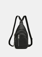 PU Leather Crossbody Bag with Two Detachable Strap - Crossbody Bag by Trendsi | Available at Handbags Specialist Headquarter