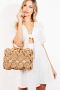 Fame Intricate Braided Wheels Handbag - Tote Bag by Trendsi | Available at Handbags Specialist Headquarter