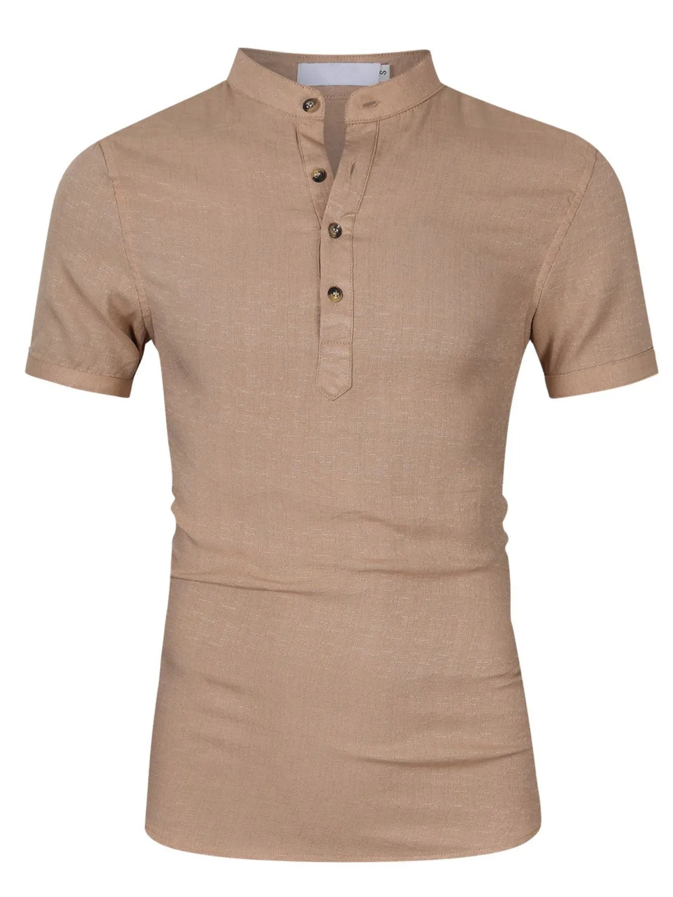 Men's Collar Neck Short Sleeve Polo Shirt - Men's Polo shirt by Trendsi | Available at Handbags Specialist Headquarter