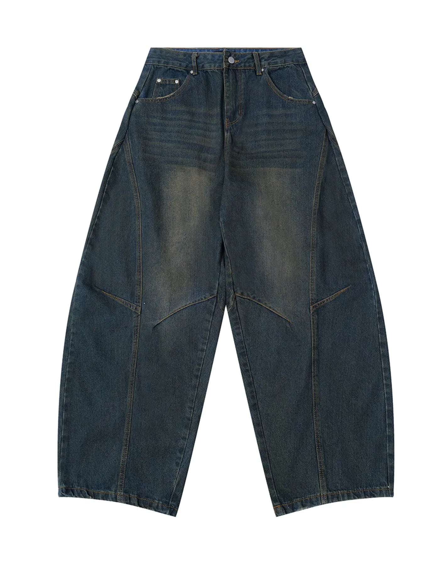 Men's Wide Leg Balloon Denim Jeans - Women / Jeans & Denim by Trendsi | Available at Handbags Specialist Headquarter
