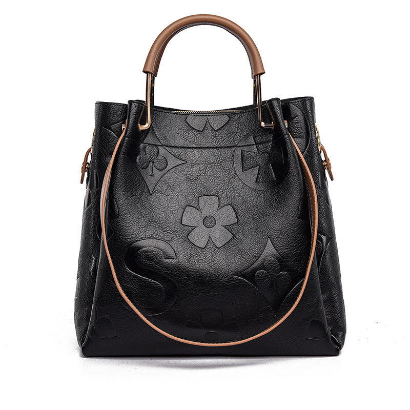 EmbossLuxe: Chic & Roomy Ladies Handbag - Handbags by Trendsi | Available at Handbags Specialist Headquarter