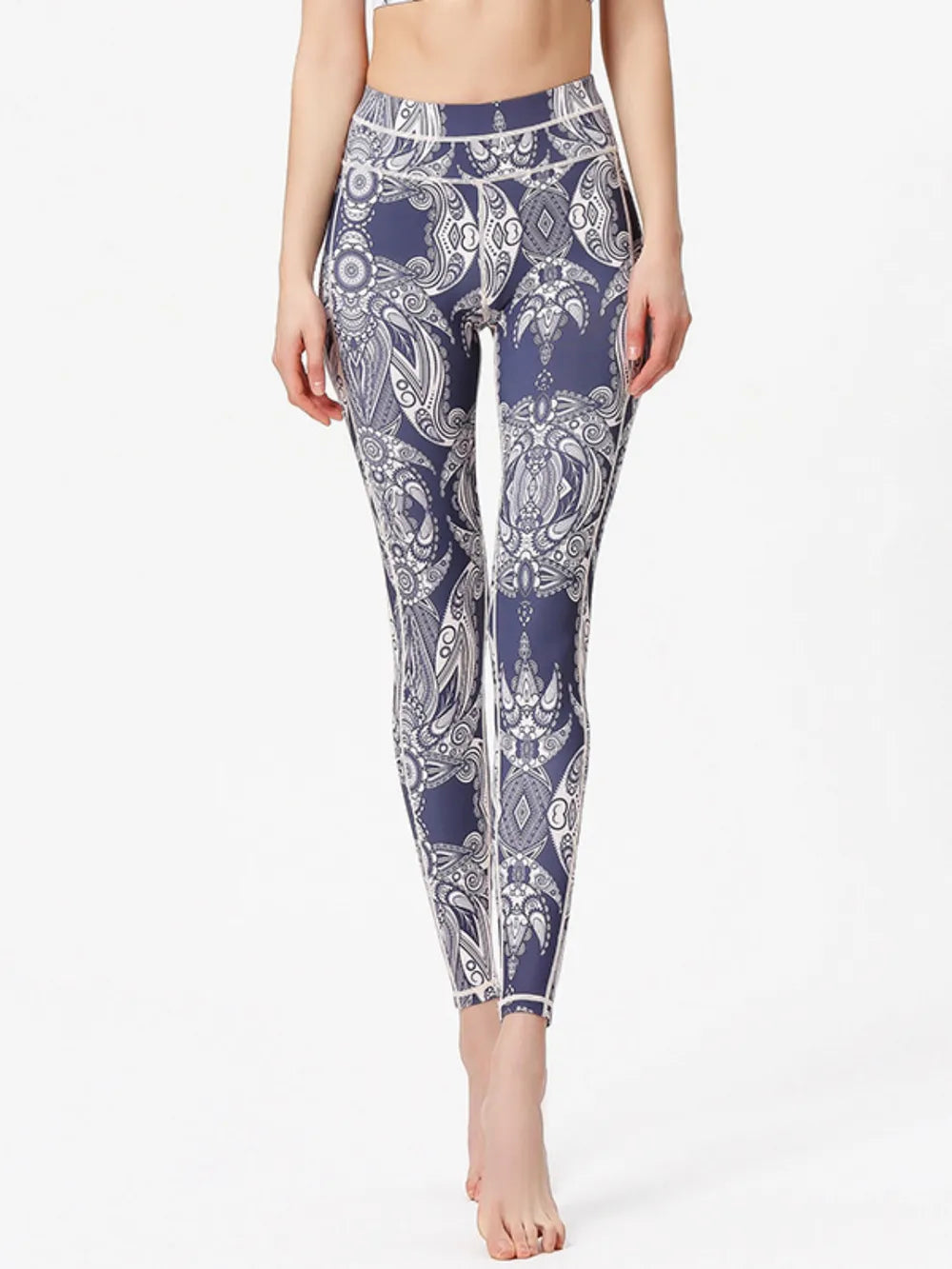 Printed Active High Waist Leggings - Leggings by Trendsi | Available at Handbags Specialist Headquarter