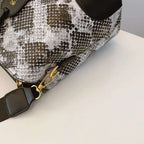 PU Leather Snakeskin Print Crossbody Bag - Crossbody Bag by Trendsi | Available at Handbags Specialist Headquarter