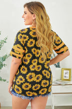 Plus Size V-Neck Tee Shirt - Plus Size Shirts by Trendsi | Available at Handbags Specialist Headquarter