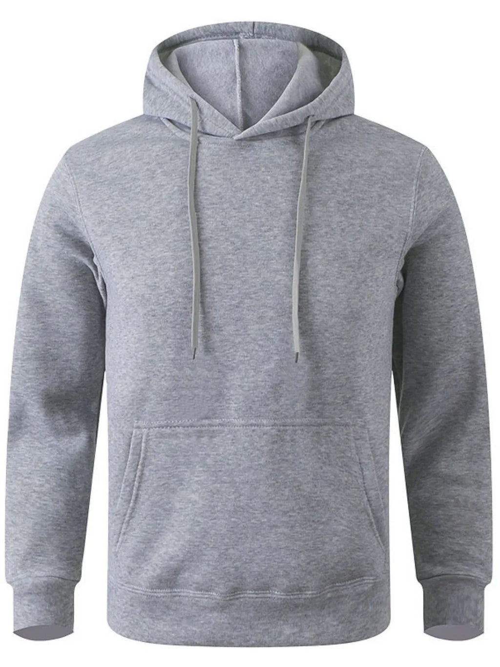 Men's Full Size Drawstring Long Sleeve Hoodie Plus Size - Men's Sweatshirts by Trendsi | Available at Handbags Specialist Headquarter