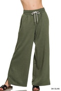 Zenana Scuba Drawstring Pants - Women Pants by Trendsi | Available at Handbags Specialist Headquarter