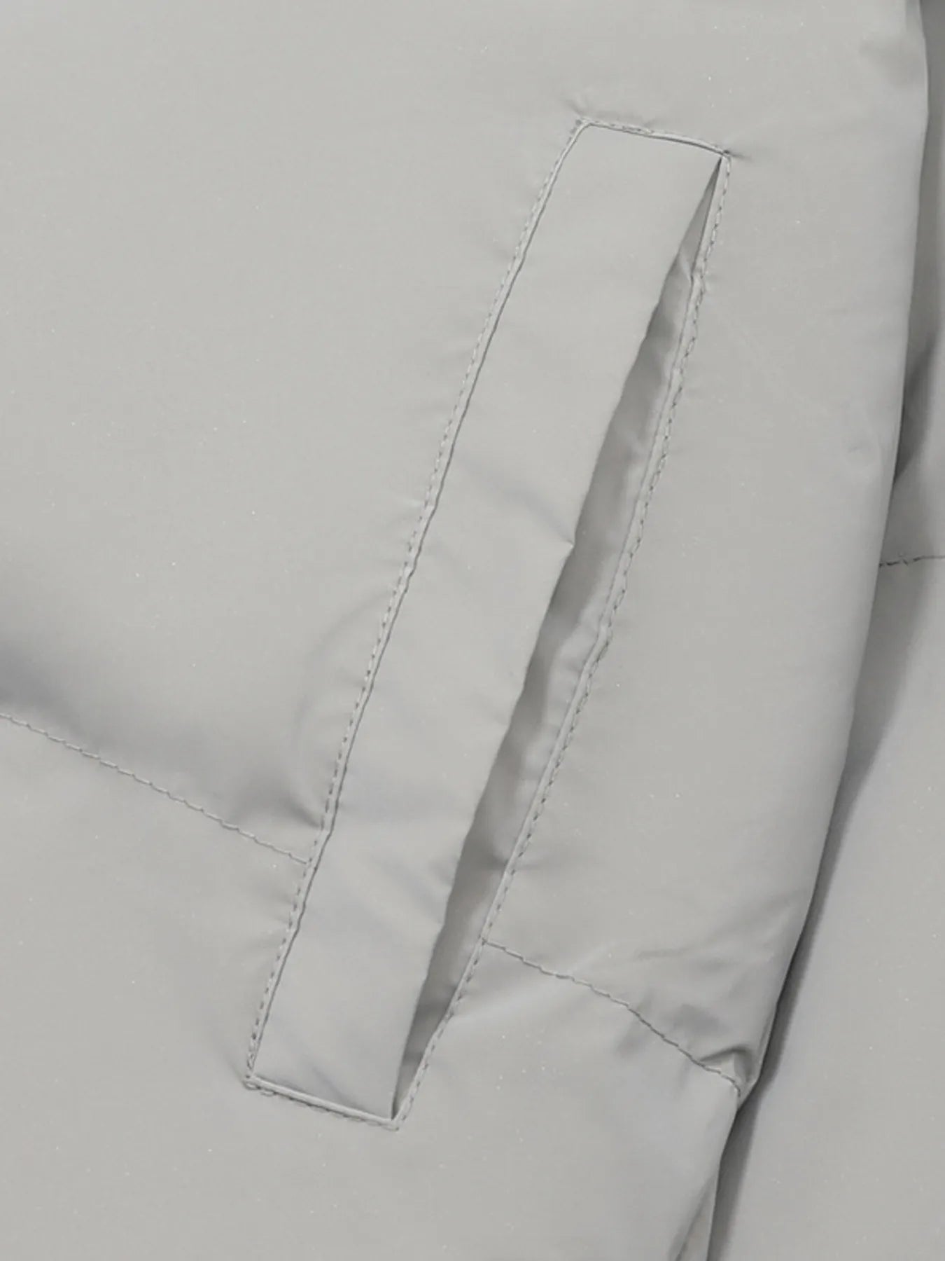 Men's Full Size Quilted Long Sleeve Puffer Jacket Plus Size - Men's jackets by Trendsi | Available at Handbags Specialist Headquarter