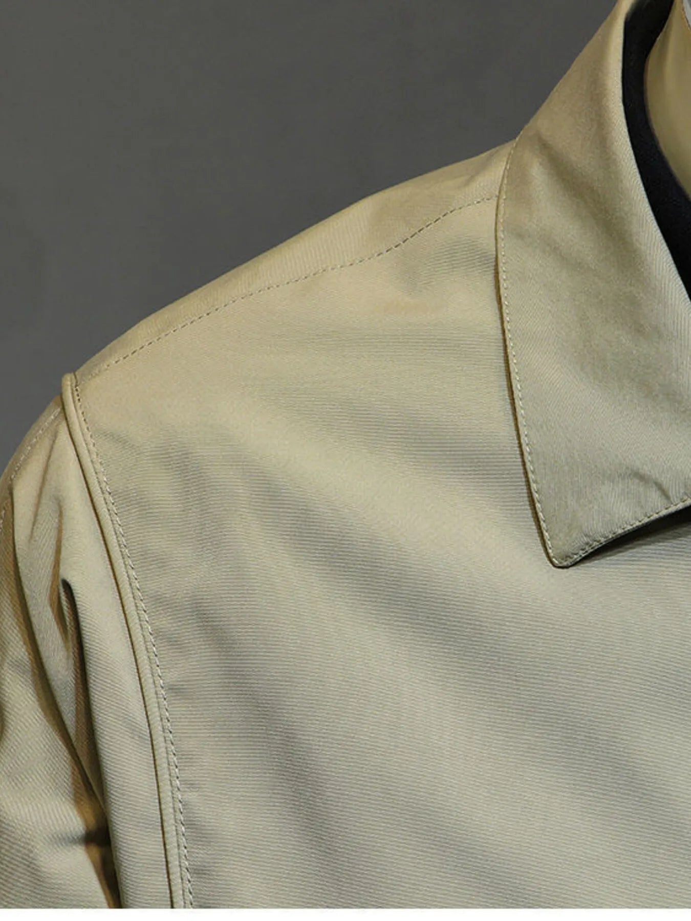 Men's Plus Size Snap Down Long Sleeve Jacket - Men's jackets by Trendsi | Available at Handbags Specialist Headquarter