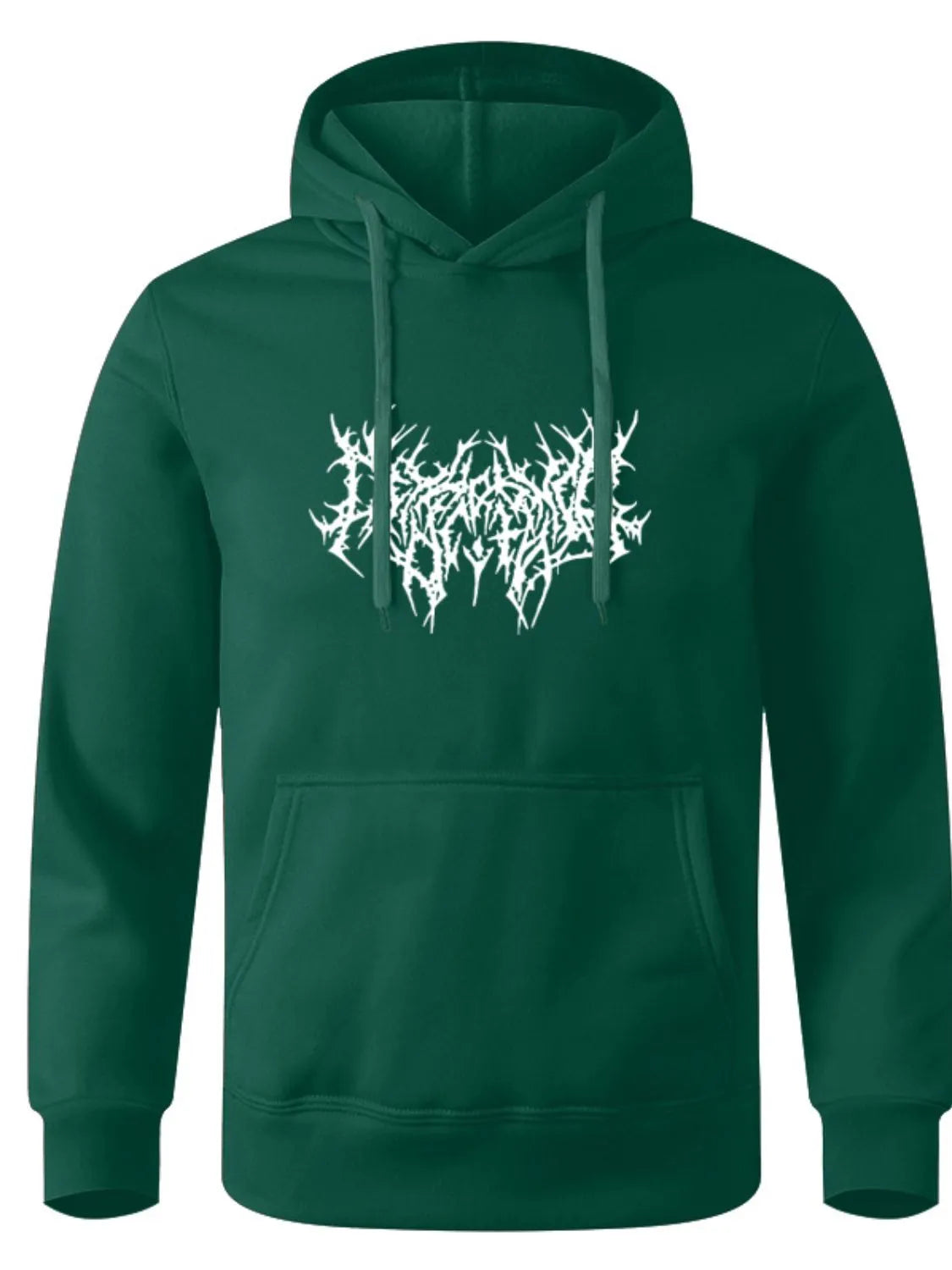 Men's Full Size Drawstring Graphic Long Sleeve Hoodie Plus Size - Men's Sweatshirts by Trendsi | Available at Handbags Specialist Headquarter