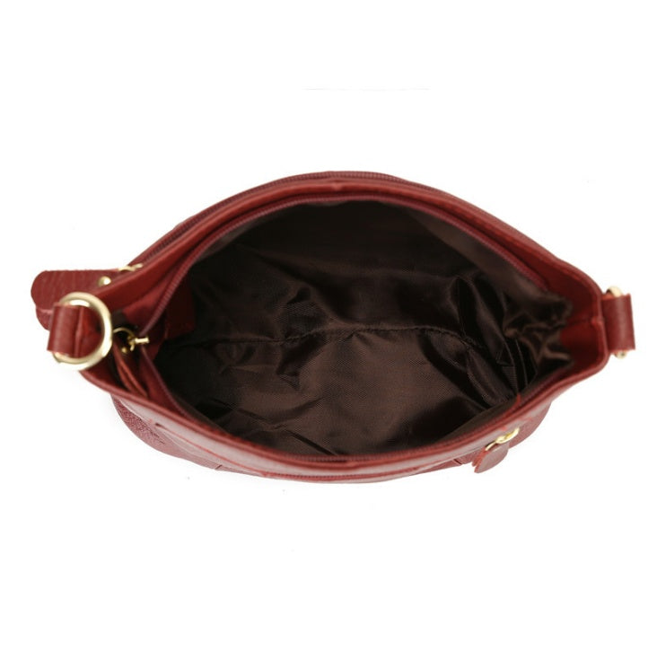 Blossom Luxe Embossed Cow Leather Shoulder Handbag