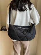 Quilted Polyester Crossbody Bag - Handbags by Trendsi | Available at Handbags Specialist Headquarter