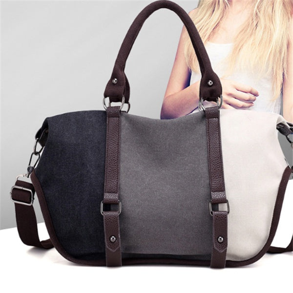 UrbanChic Canvas Carryall Handbag