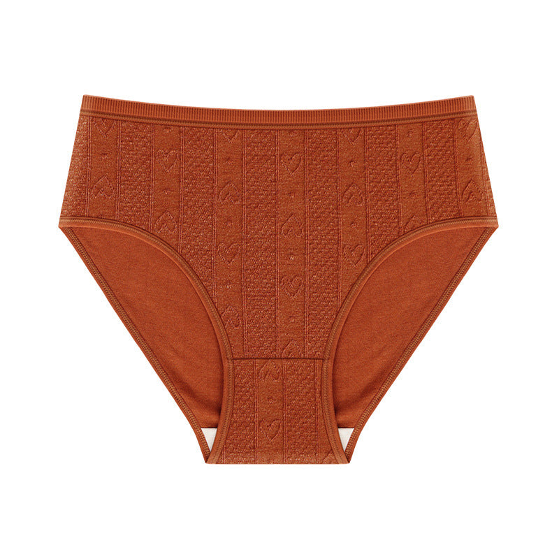 LuxeJacquard Women's Solid Colour Comfort Panties