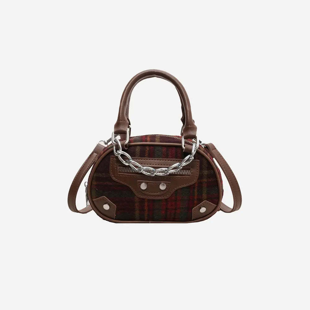 Plaid Print Crossbody Bag - Handbags by Trendsi | Available at Handbags Specialist Headquarter