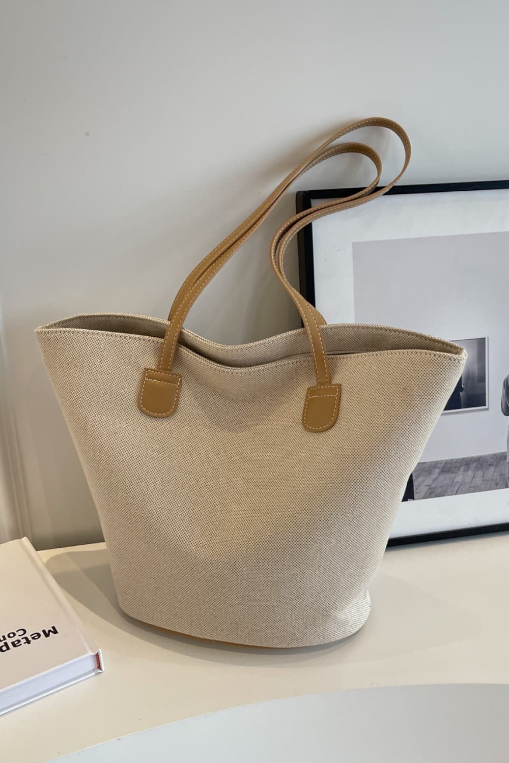 Canvas Tote Bag - Tote Bag by Trendsi | Available at Handbags Specialist Headquarter
