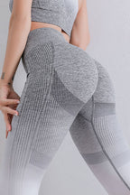 Gradient High Waist Sports Leggings - Leggings by Trendsi | Available at Handbags Specialist Headquarter
