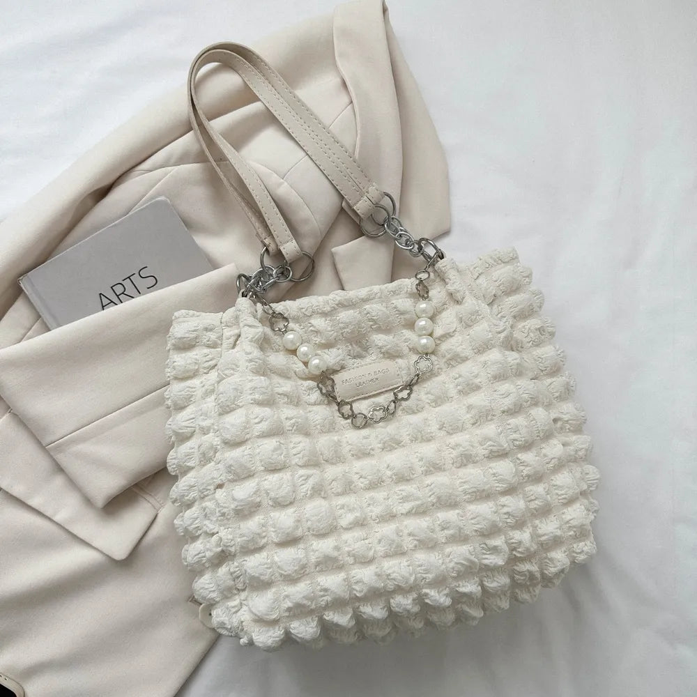 Bubble Textured Tote Bag - Tote Bag by Trendsi | Available at Handbags Specialist Headquarter