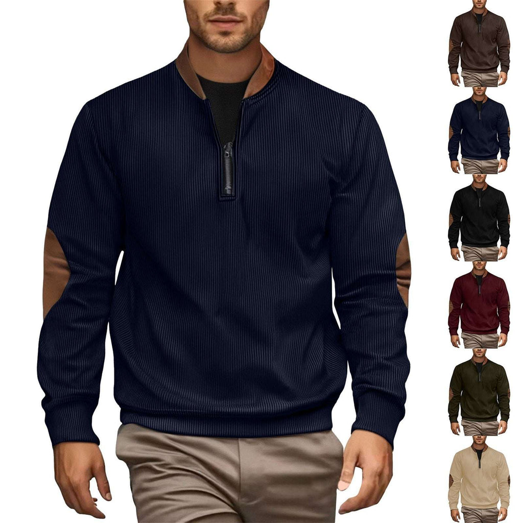 ZipEase Men's Casual Pullover Jacket - 100001871 by Trendsi | Available at Handbags Specialist Headquarter