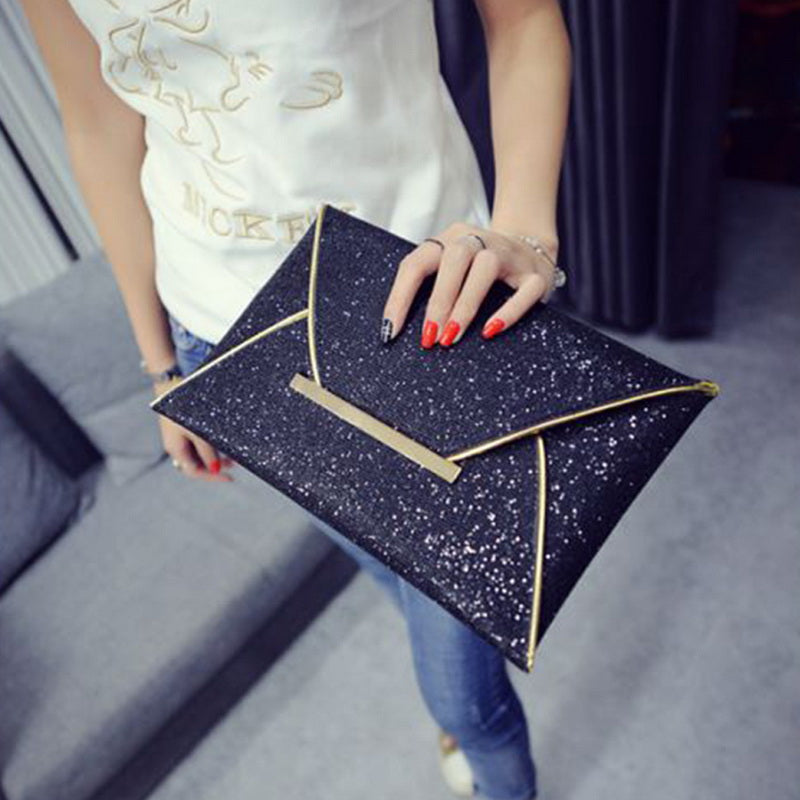 Sequin Glitter Evening Clutch Bag