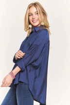 ADORA Button Down Linen Shirt - Women's Down Shirt Tops by Trendsi | Available at Handbags Specialist Headquarter