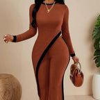 ChicEdge Women's Round-Neck Two-Piece Pants Set