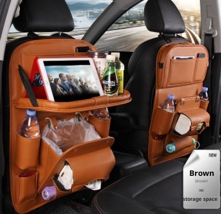 RoadMate PU Leather Seat Back Organizer - Decor by Trendsi | Available at Handbags Specialist Headquarter