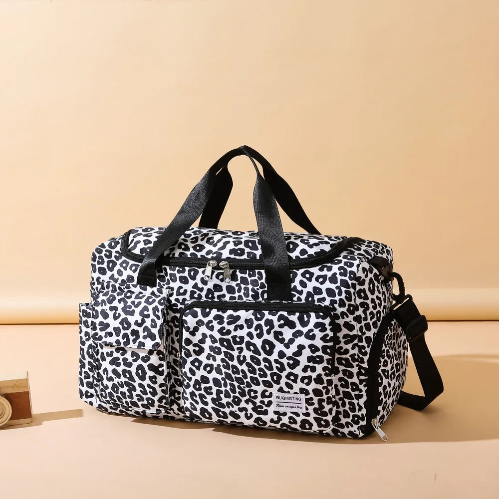 Oxford Cloth Animal Print Travel Bag - travel-bag by Trendsi | Available at Handbags Specialist Headquarter