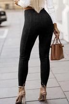 High Waist Skinny Leggings - Leggings by Trendsi | Available at Handbags Specialist Headquarter